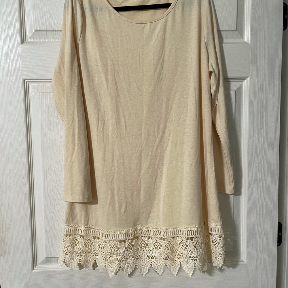 Cream colored tunic